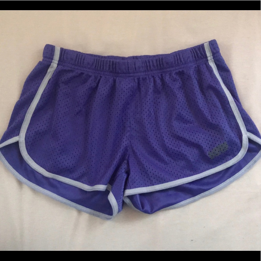 PURPLE NETTED SHORTS